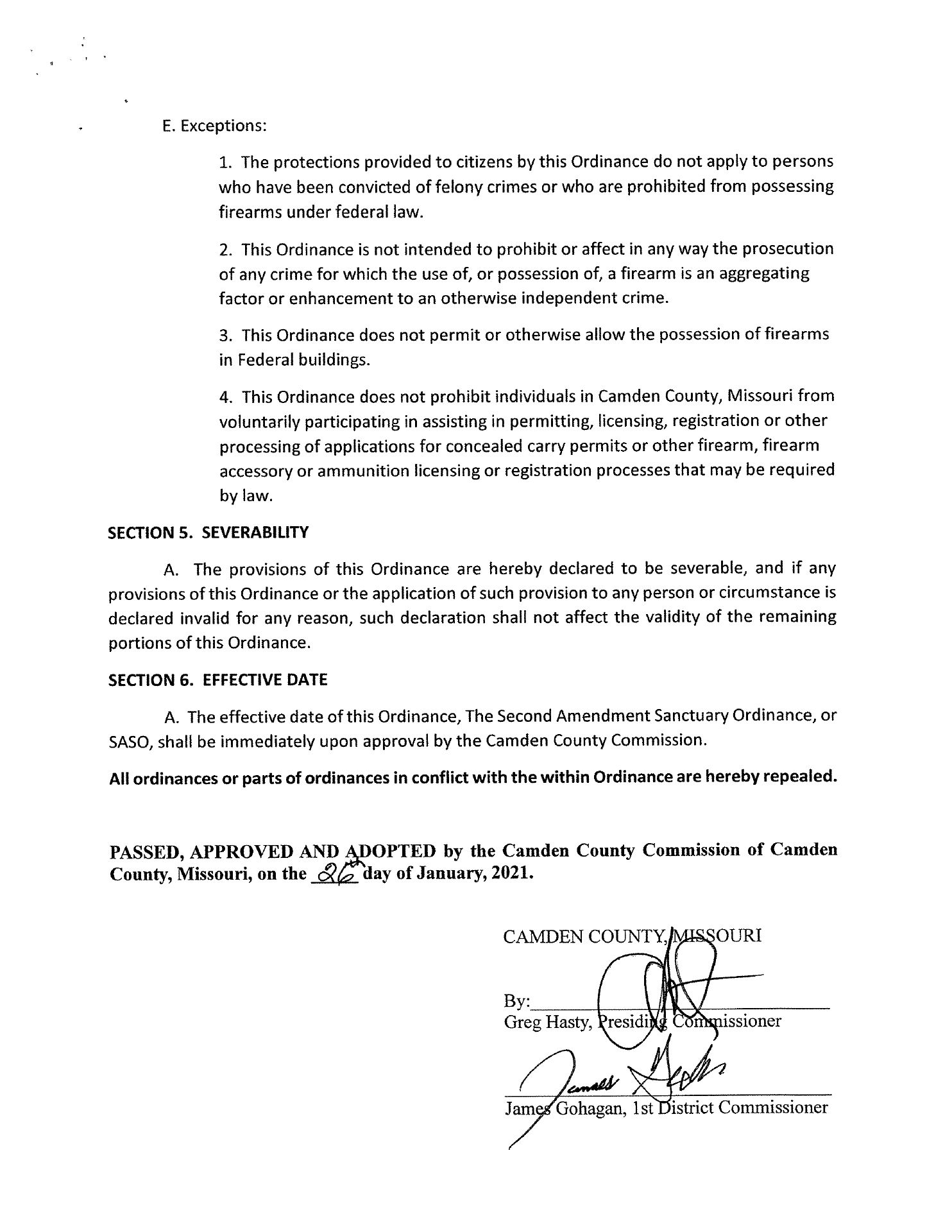 Camden County Second Amendment Sanctuary Ordinance pg-4