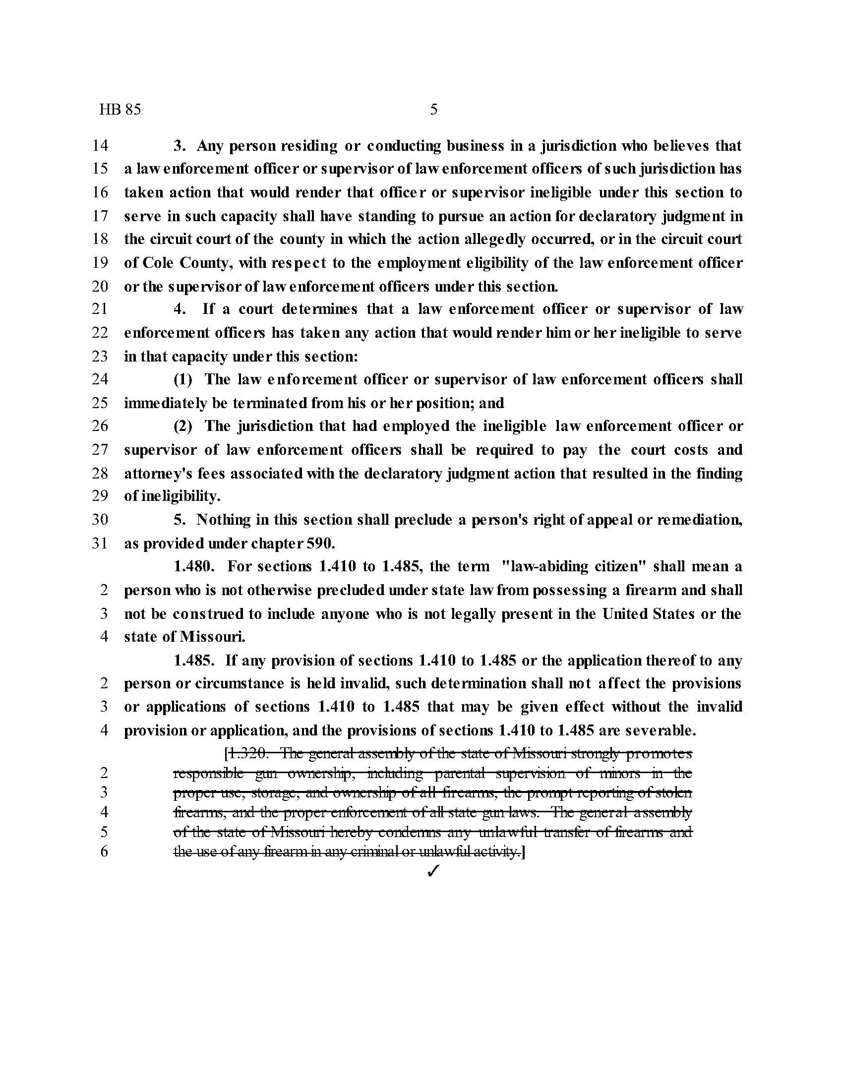 Missouri Second Amendment Preservation Act Page 5