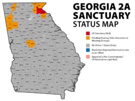 Georgia Map - Second Amendment Sanctuary Counties