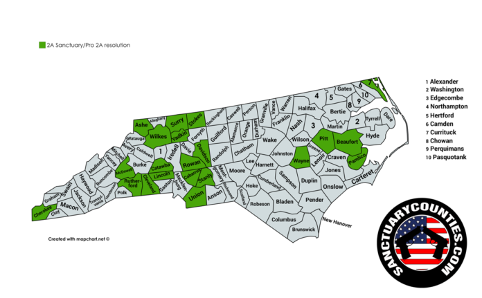 North Carolina Sanctuary Counties