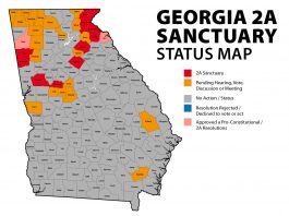 Geogria 2A Sanctuary Status Map - 2-9-2020