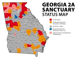 Georgia Second Amendment Sanctuary Counties Map