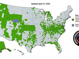 National Sanctuary County Map Update 4-27-2020