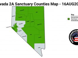 Nevada 2A Sanctuary Counties Map