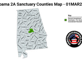 Alabama Second Amendment Sanctuary Map
