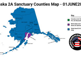 Alaska Second Amendment Sanctuary Updated Map June 01 2021