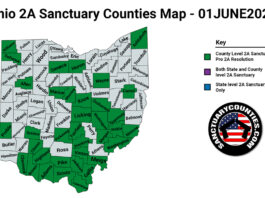 Ohio Second Amendment Sanctuary Updated Map June 01 2021
