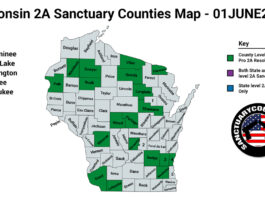Wisconsin Second Amendment Sanctuary Updated Map June 01 2021