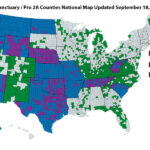 Second Amendment Sanctuary Counties National Map Update for September 18, 2021
